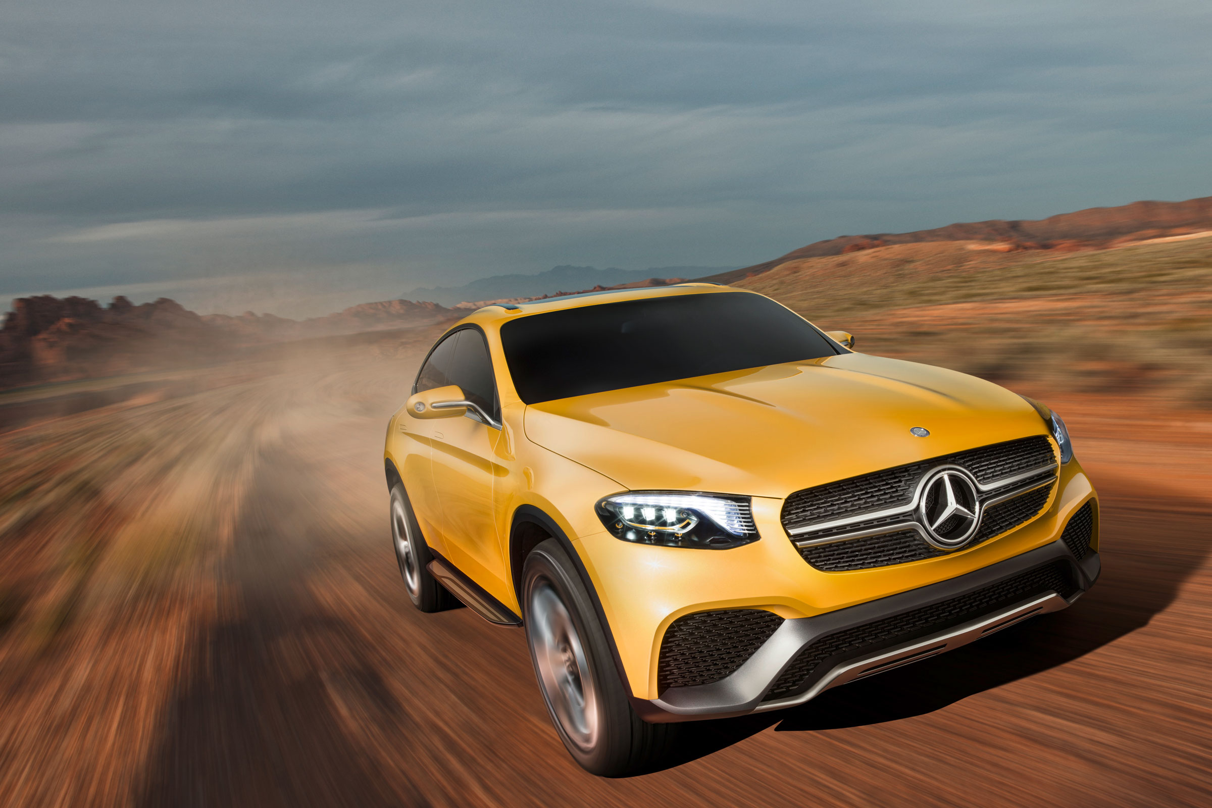 Mercedes GLC Coupe concept - head on