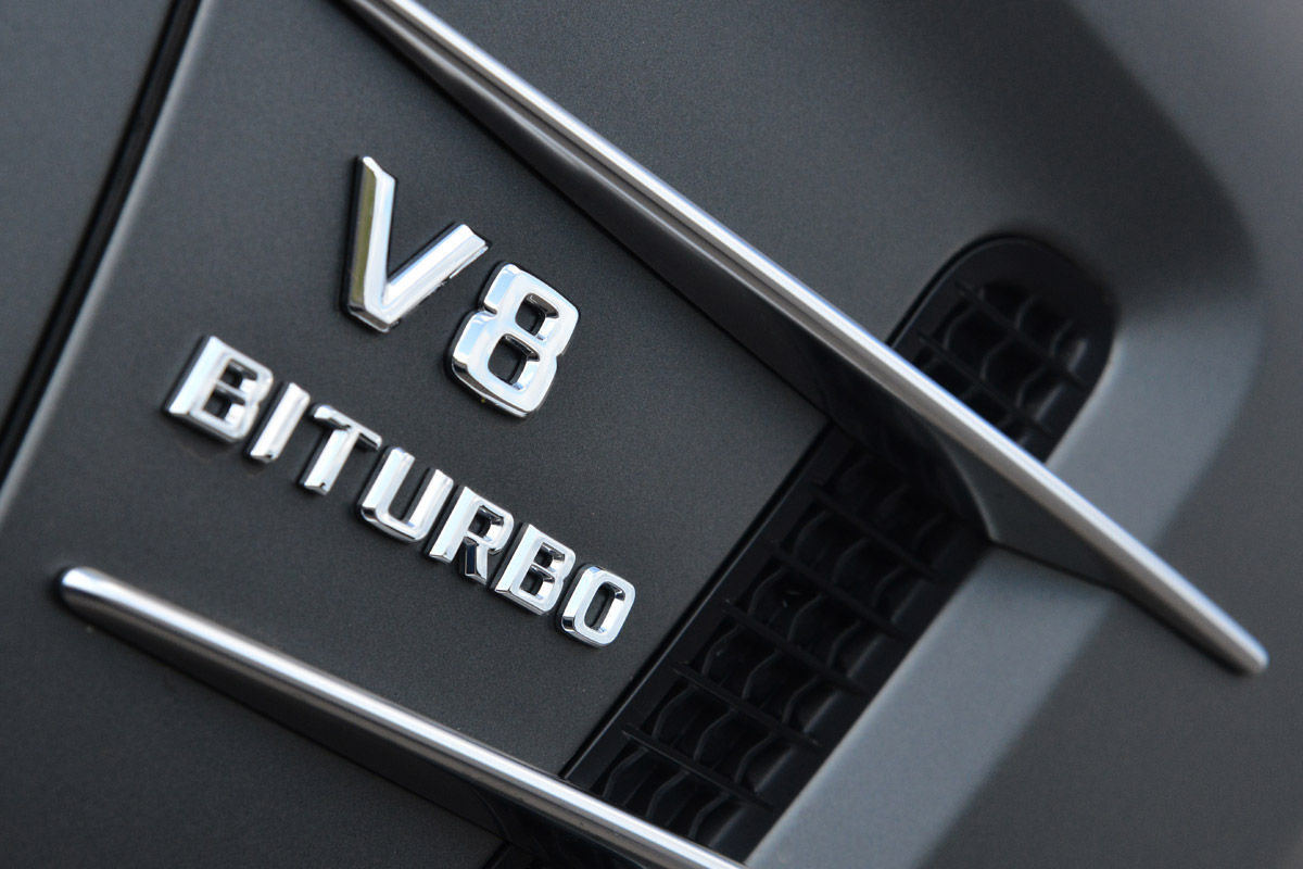 Mercedes SL63 AMG badge detail