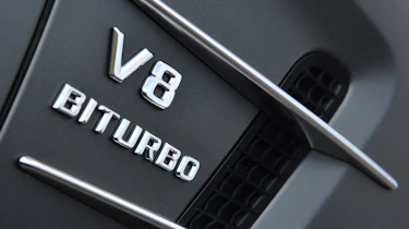 Mercedes SL63 AMG badge detail
