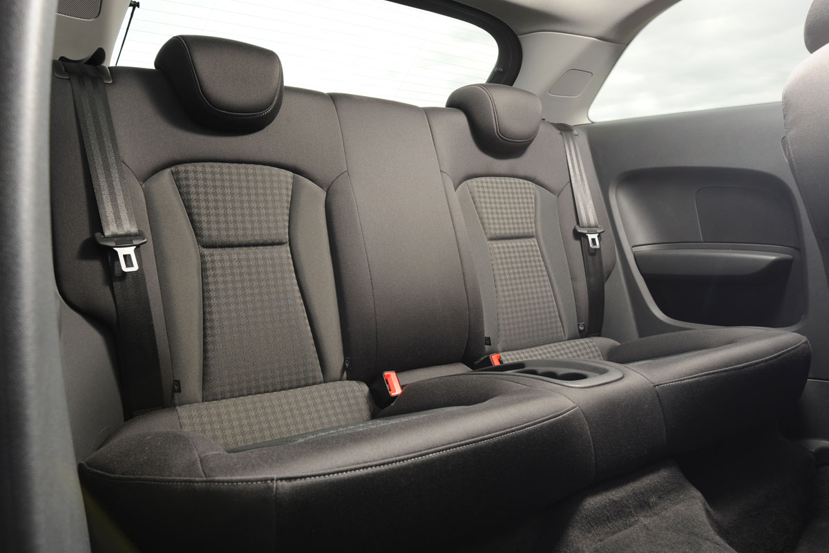 Audi A1 quattro rear seats