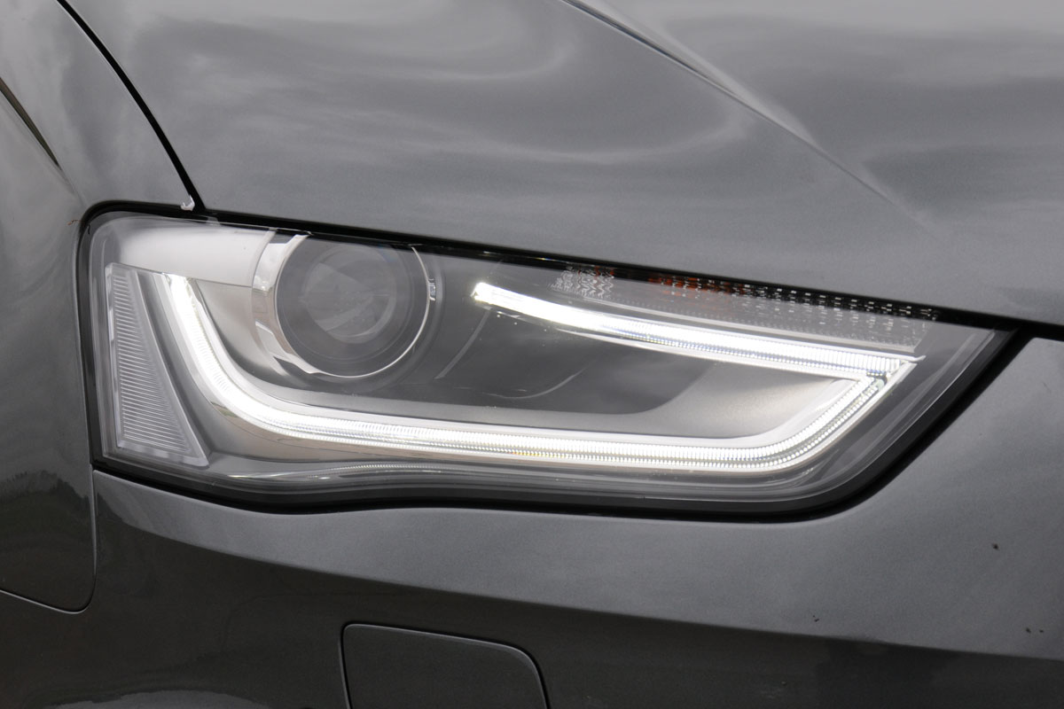 Audi A4 Avant headlight detail