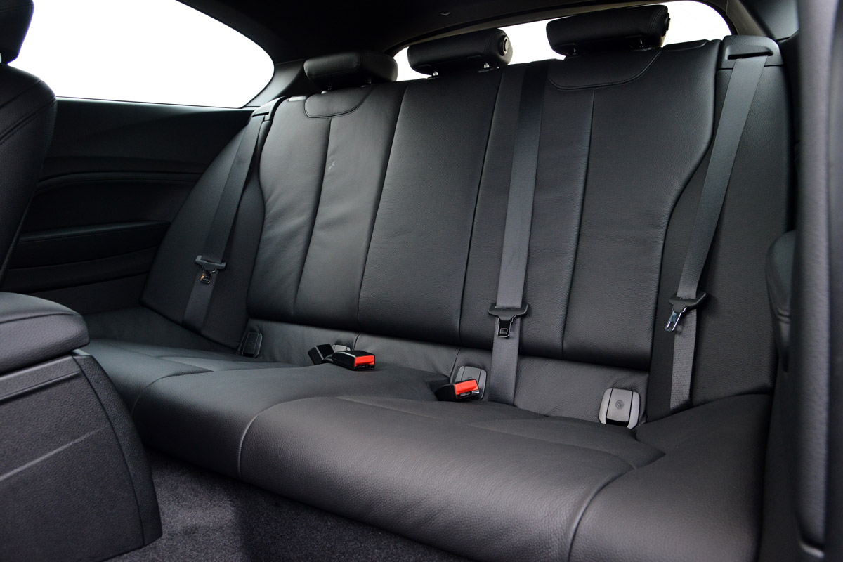 BMW M135i rear seats