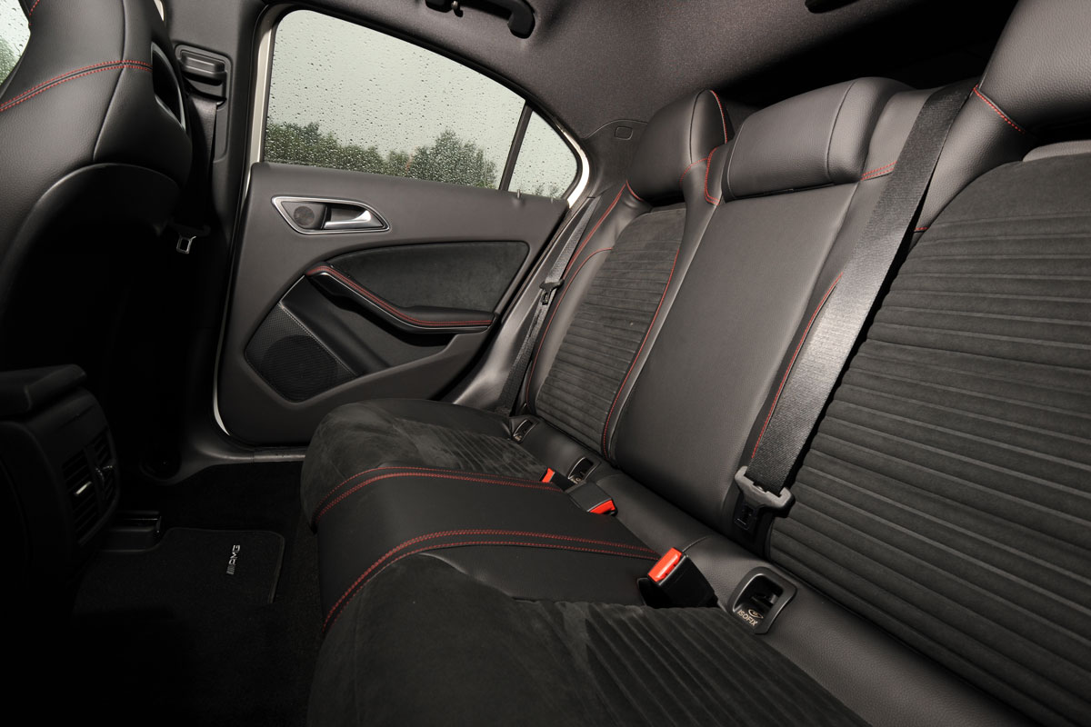 Mercedes A250 rear seats