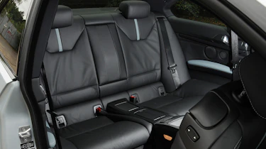 BMW M3 Frozen Silver rear seats