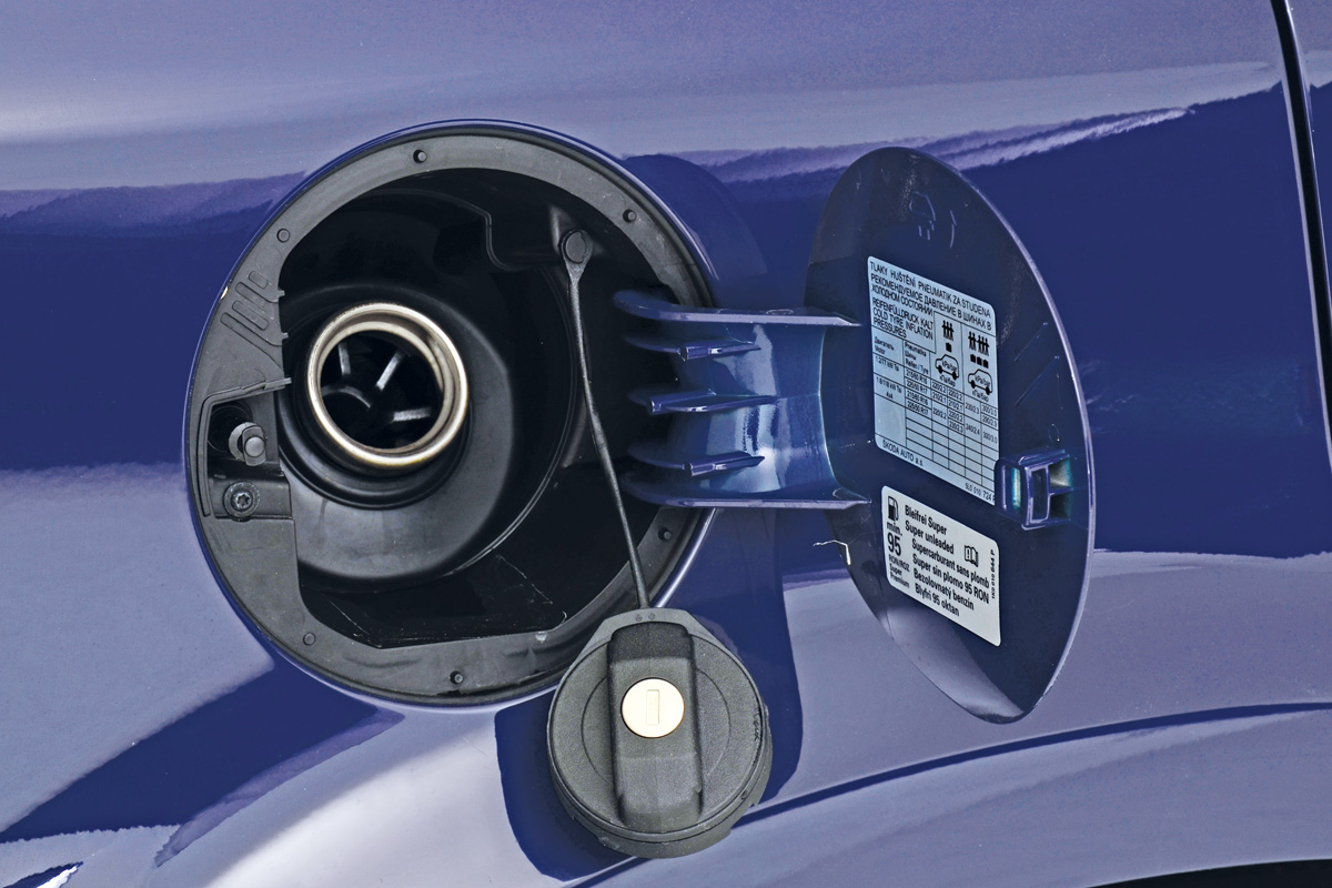 Skoda Yeti fuel filler