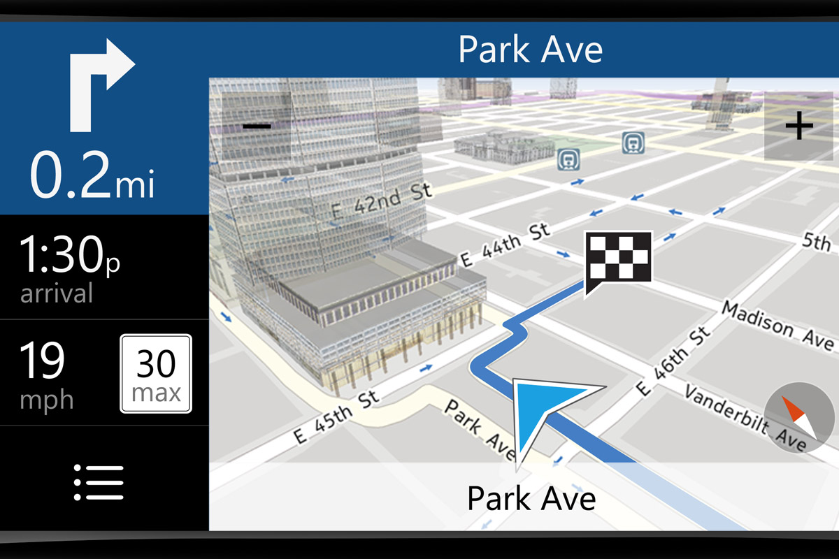 Nokia sat-nav screen shot