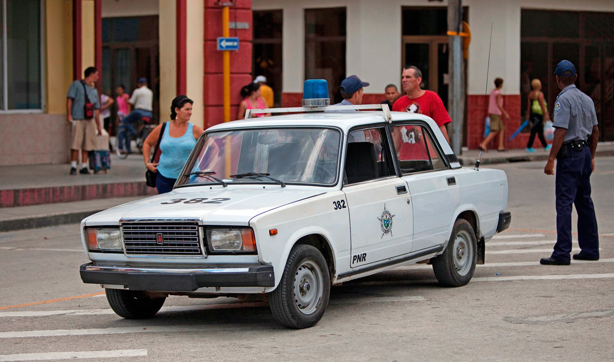Lada police car