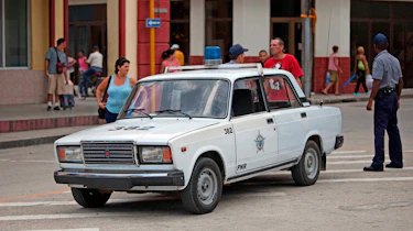 Lada police car