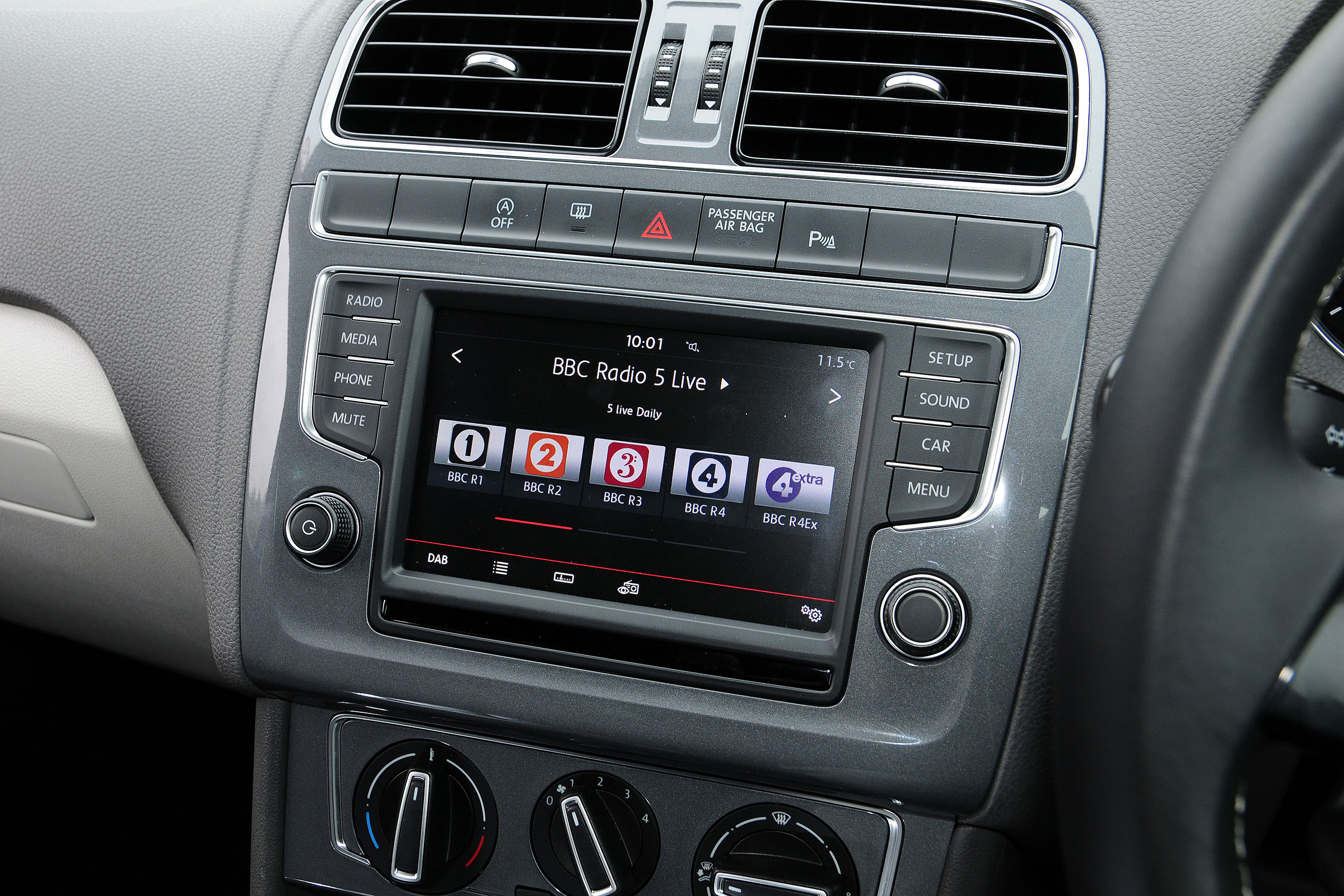 VW Polo - info screen