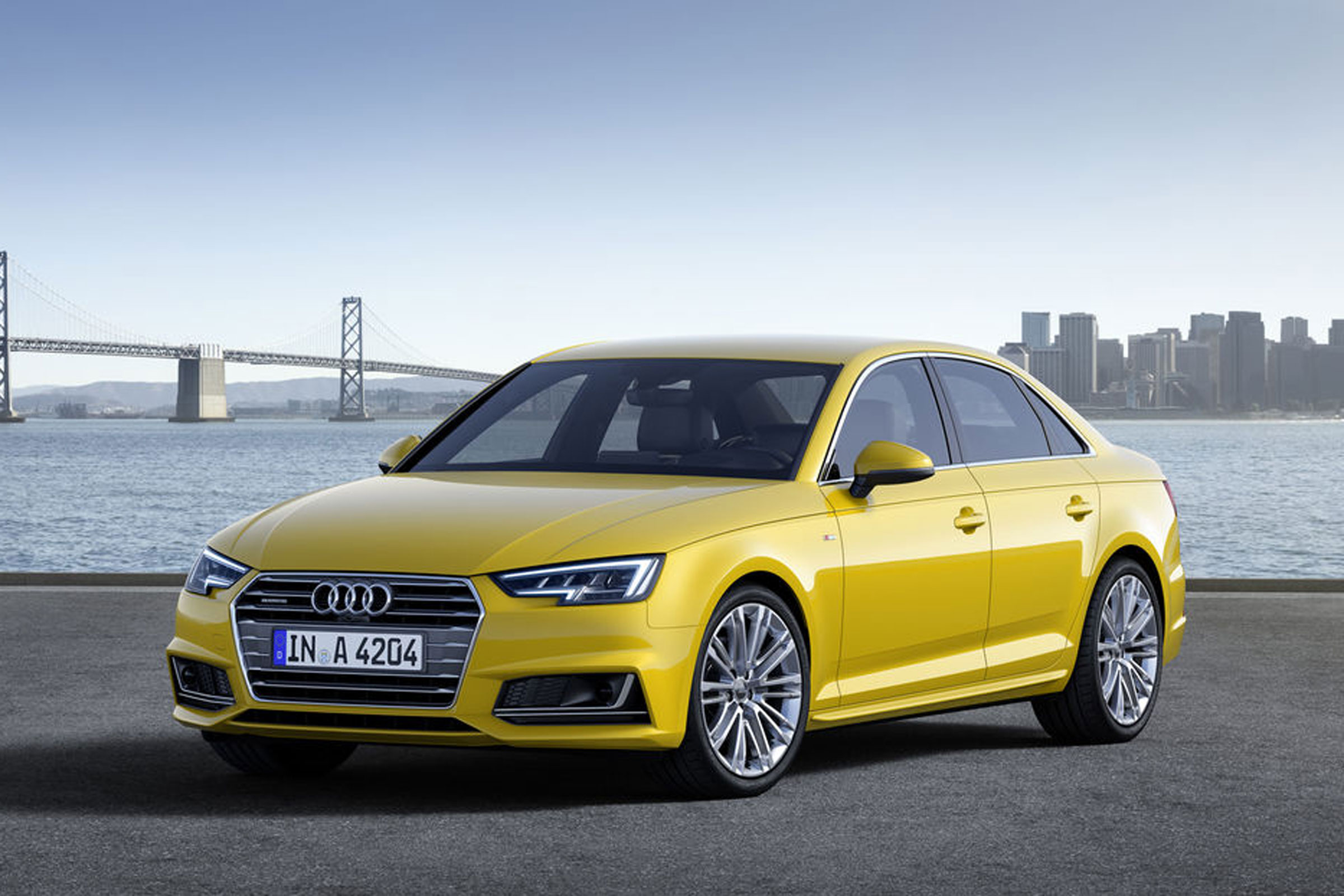 Audi A4 - front yellow