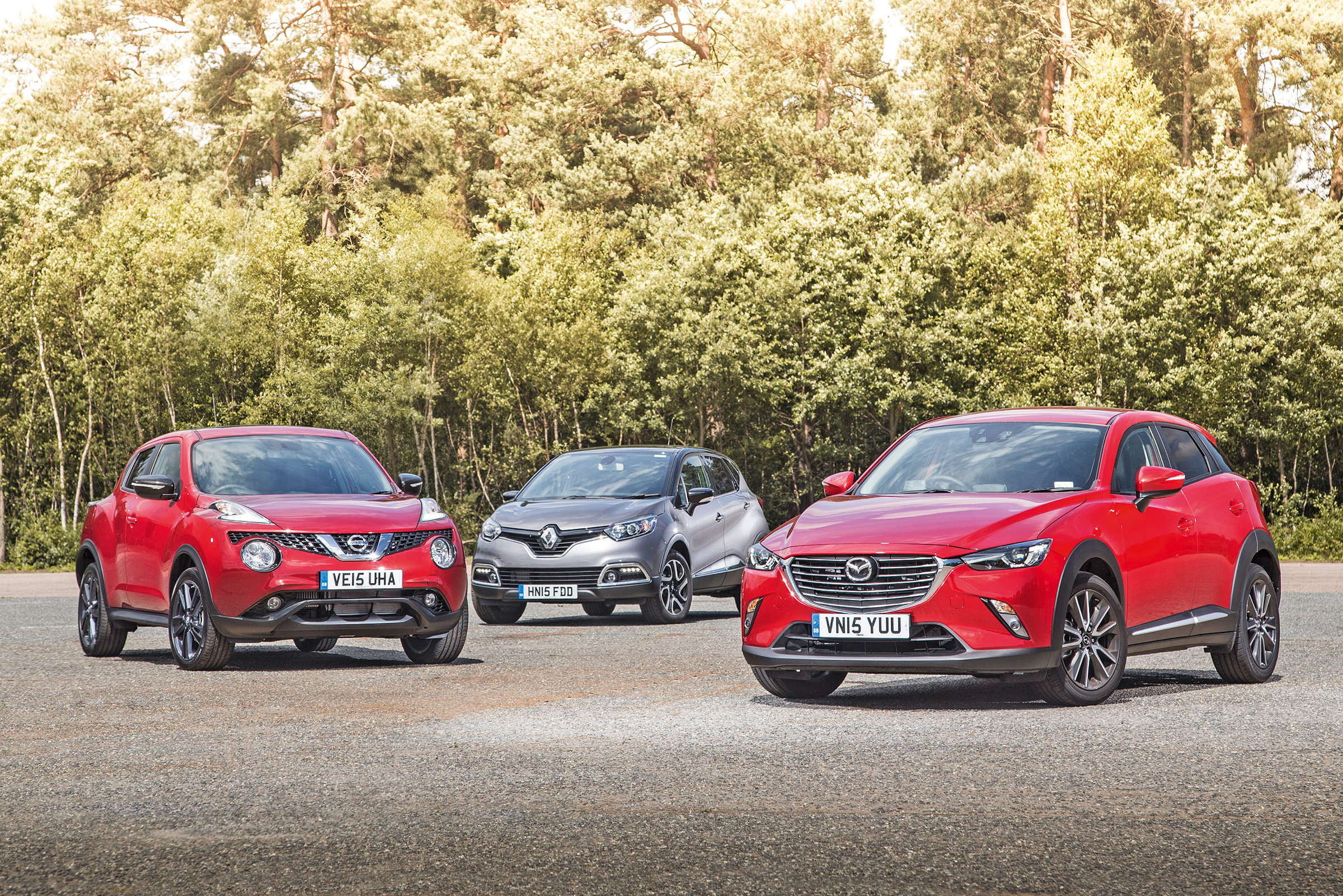 Mazda CX-3 vs Nissan Juke &amp; Renault Captur