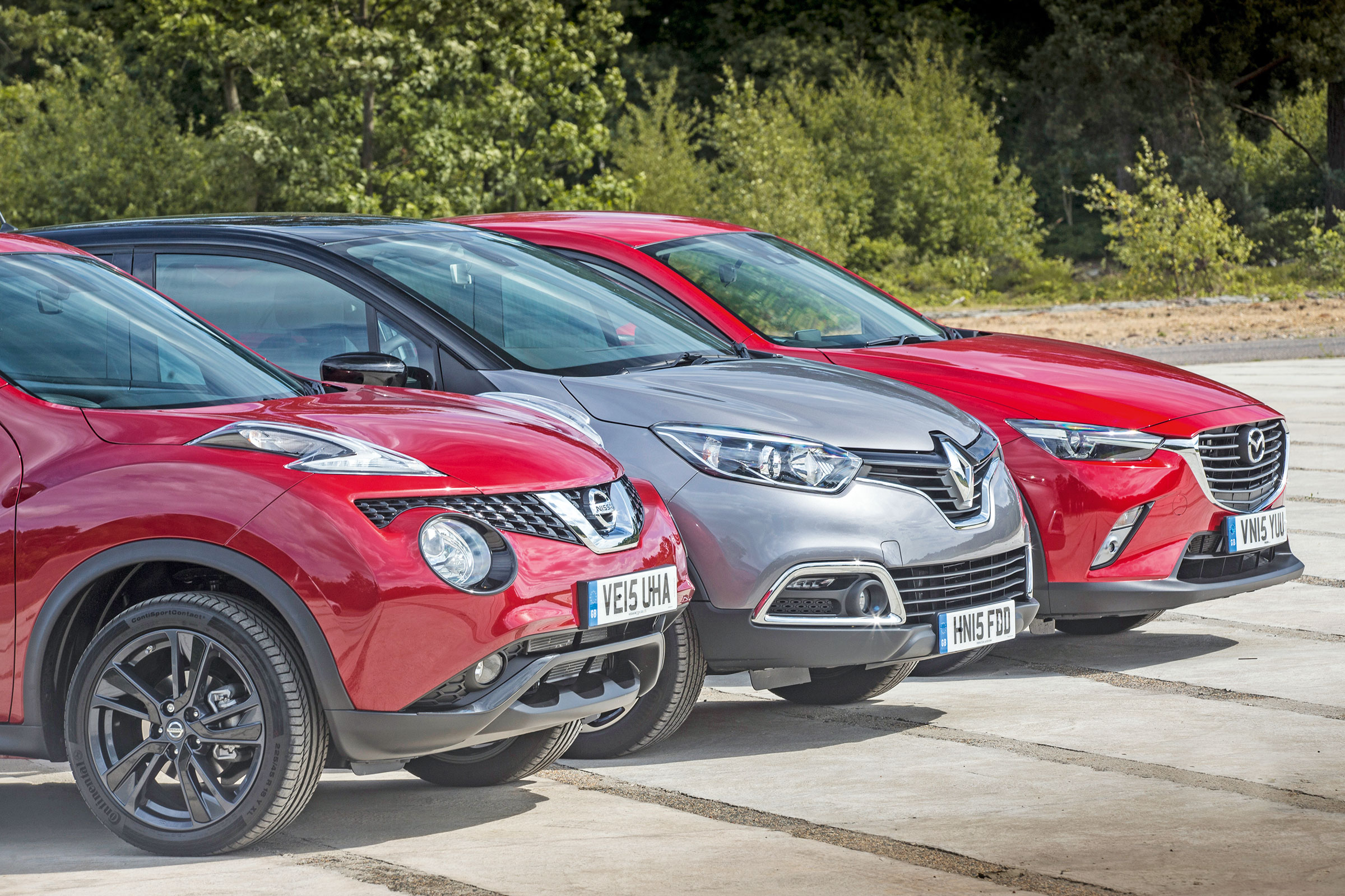 Mazda CX-3 vs Nissan Juke &amp; Renault Captur