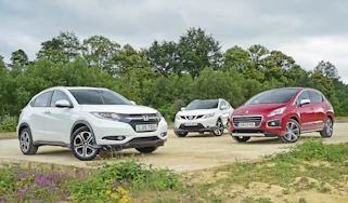 Honda HR-V vs Nissan Qashqai & Peugeot 3008