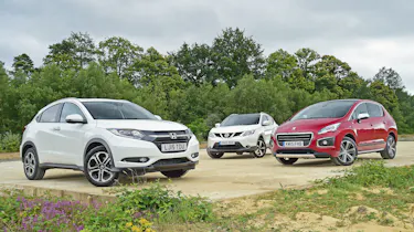 Honda HR-V vs Nissan Qashqai & Peugeot 3008