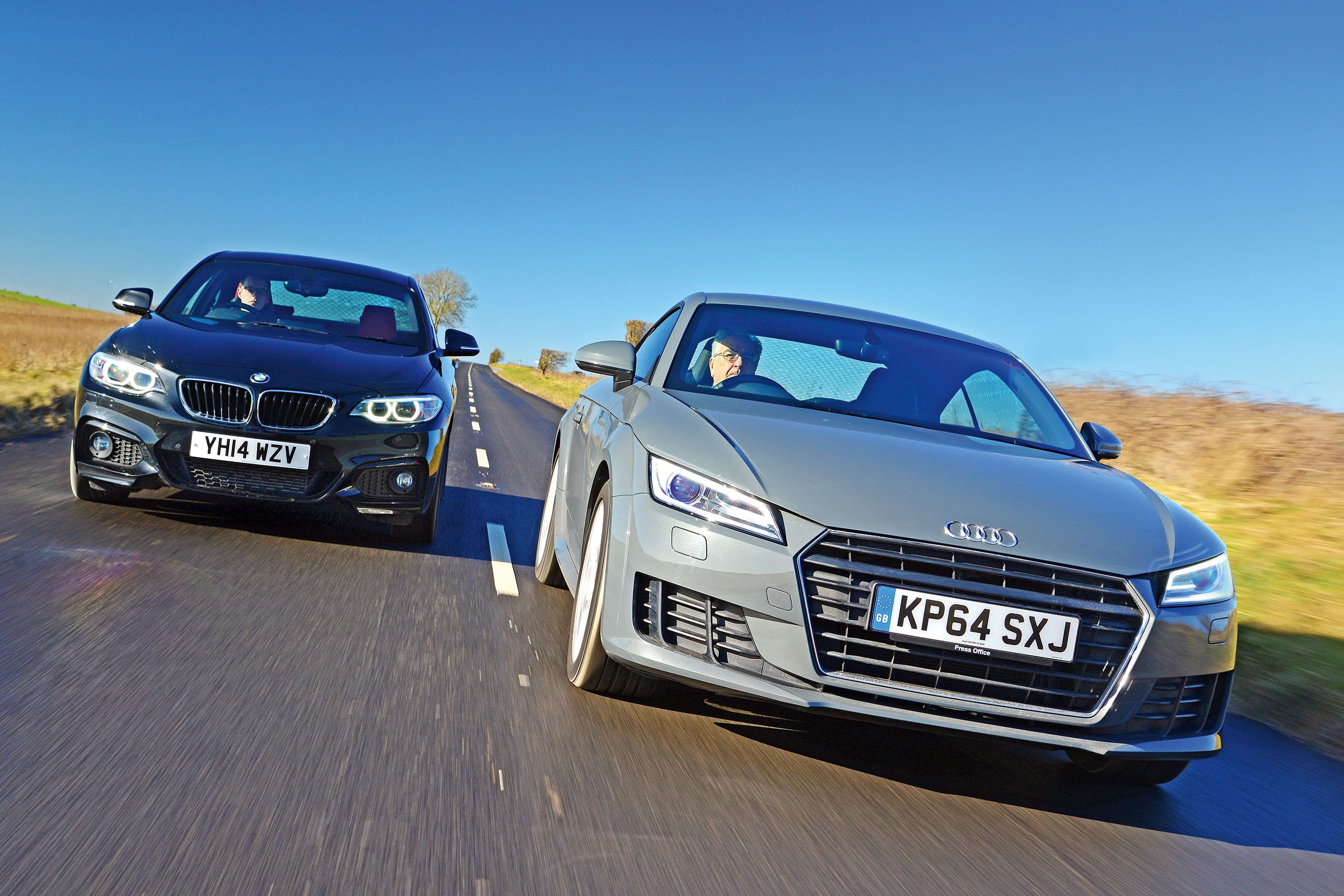 Audi TT Ultra vs BMW 220d M Sport - header