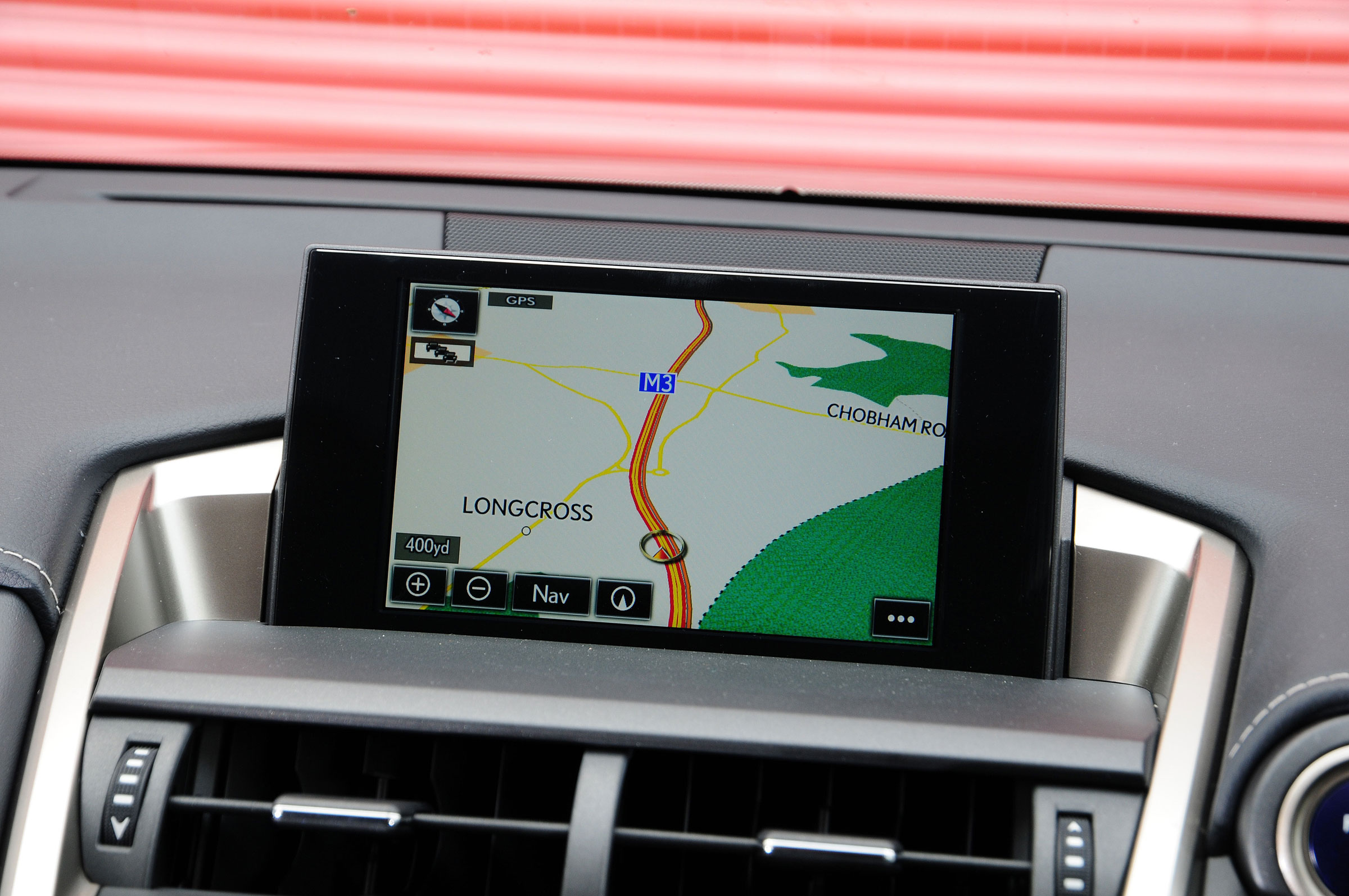 Lexus NX sat nav screen