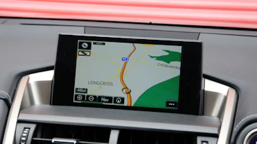 Lexus NX sat nav screen