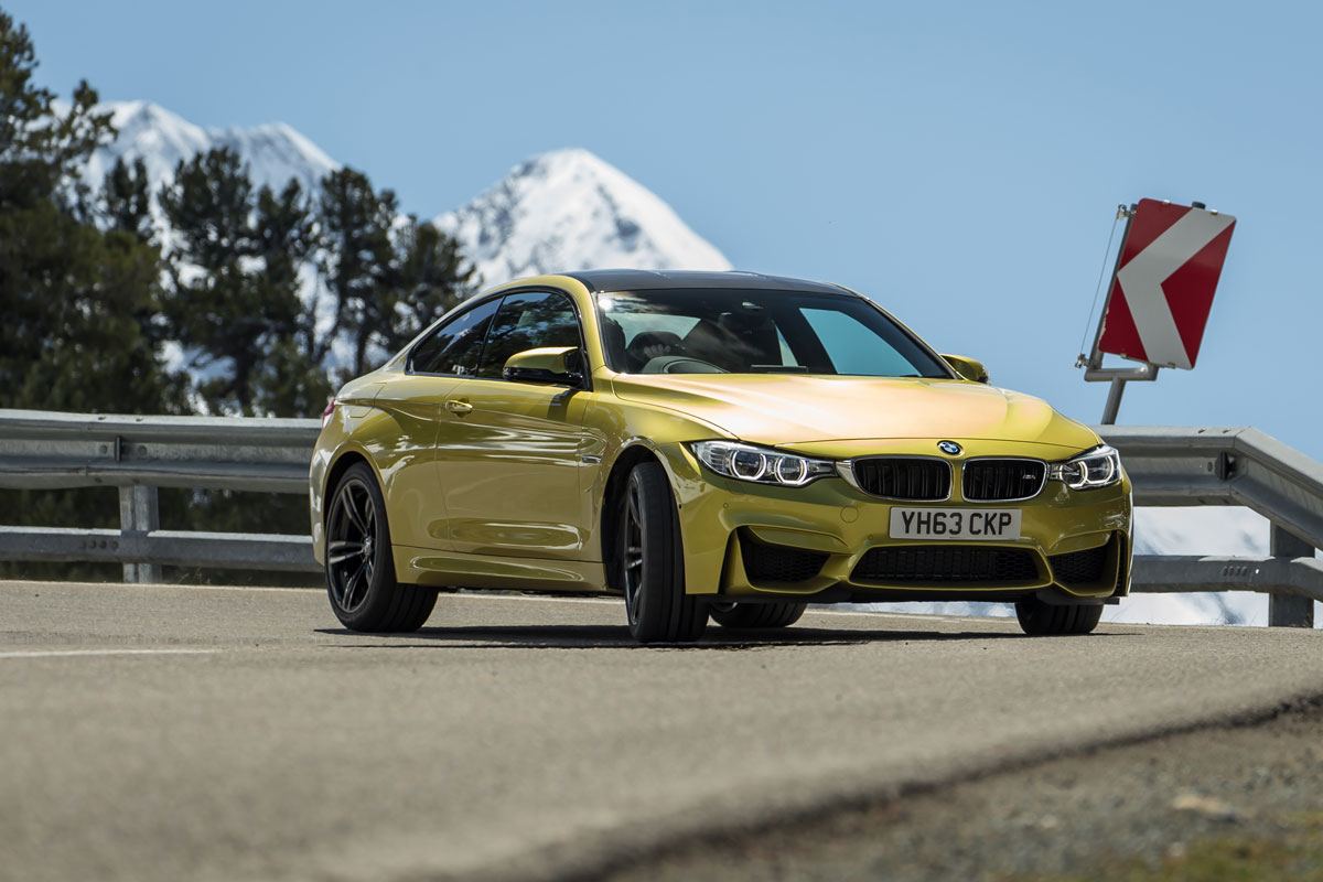 BMW M4 front cornering