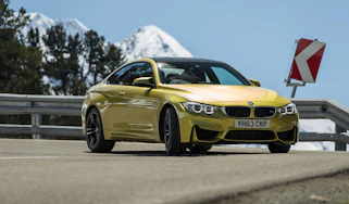 BMW M4 front cornering