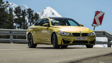 BMW M4 front cornering