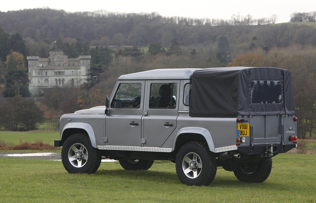 Land Rover Defender double cab left side