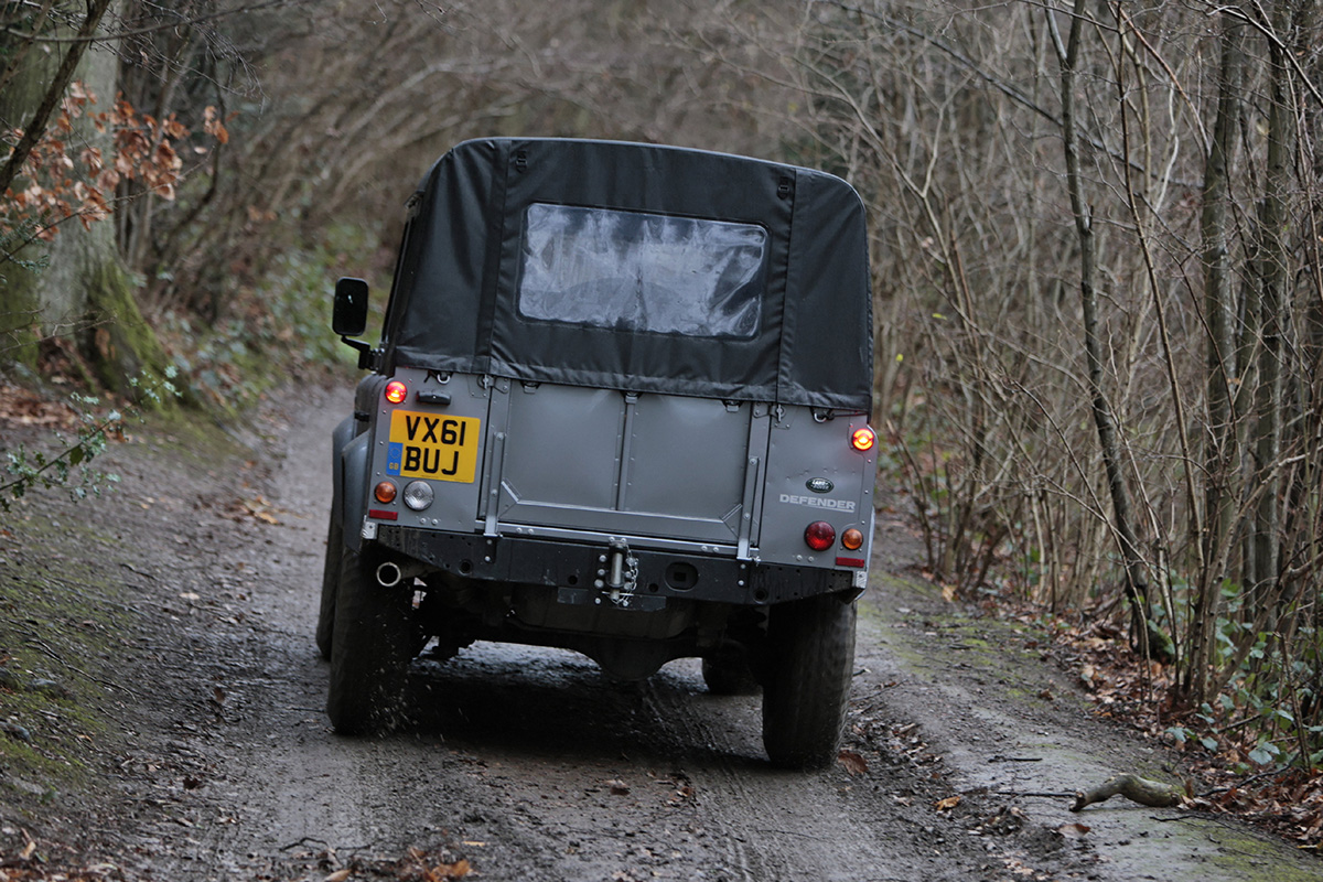 Land Rover Defender double cab rear