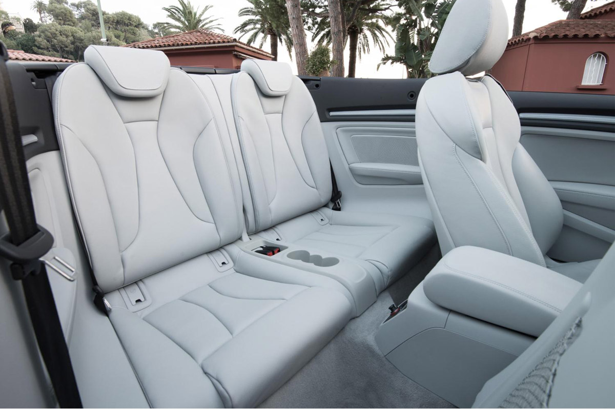 Audi A3 Cabriolet rear seats