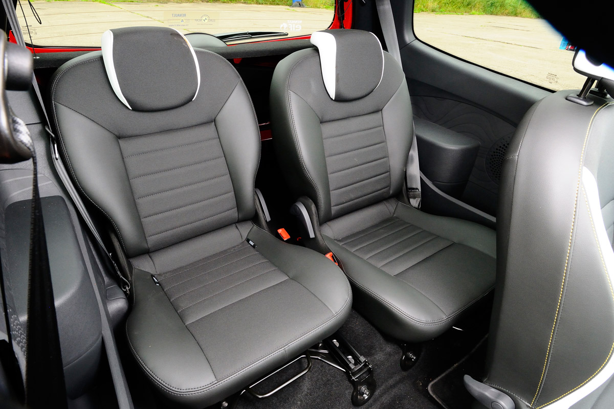 Renaultsport Twingo 133 rear seats