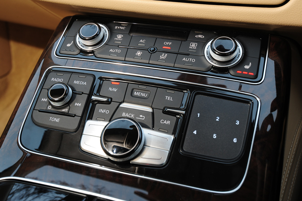 Audi A8 L interior detail