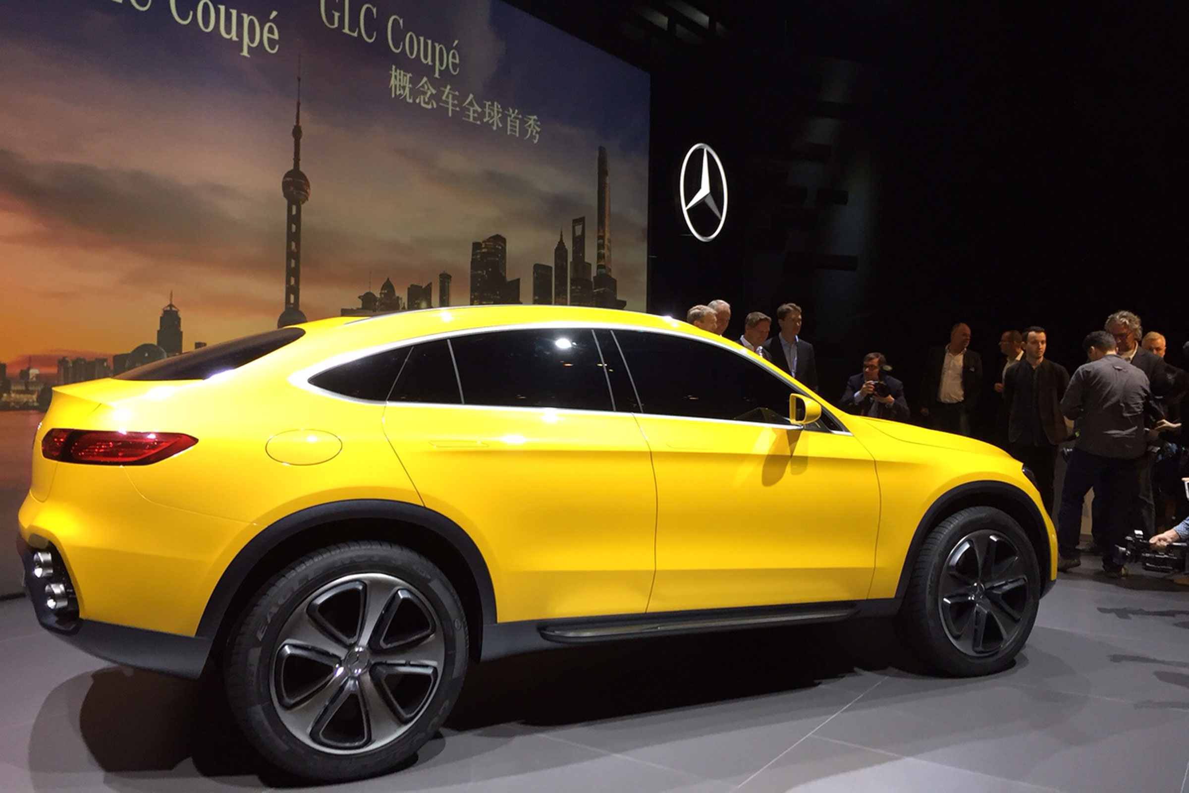 Mercedes GLC Coupe concept - side show pic