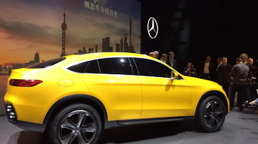 Mercedes GLC Coupe concept - side show pic