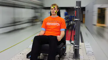 Joe Finnerty in Hyper G sled