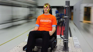 Joe Finnerty in Hyper G sled
