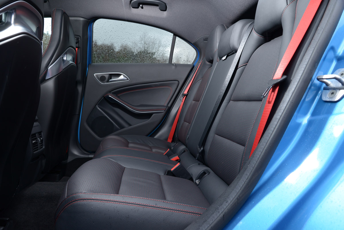 Mercedes A45 AMG 2014 rear seats
