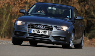 Audi A4 front cornering