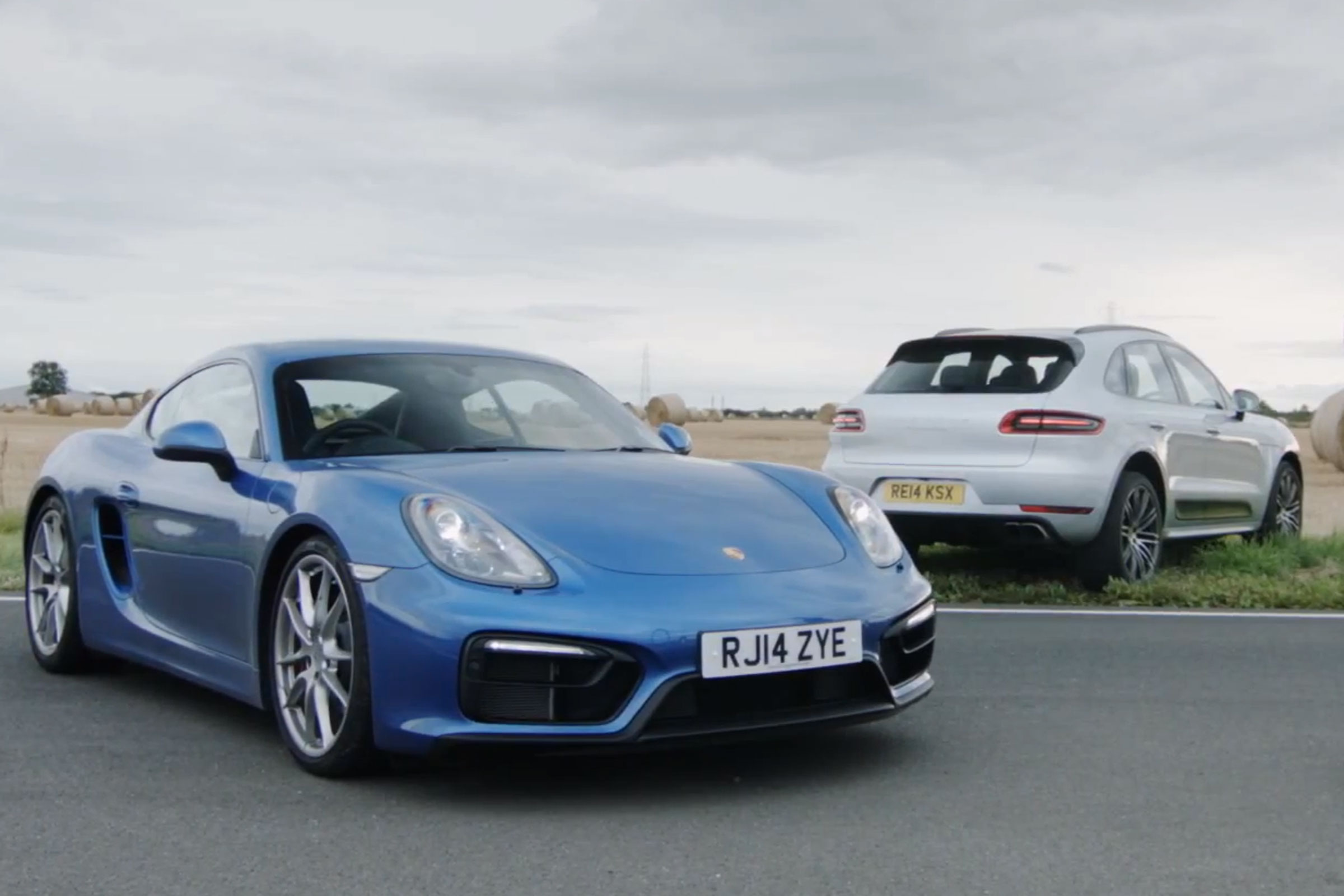 Porsche track battle