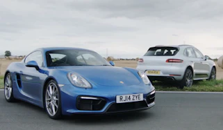 Porsche track battle