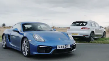 Porsche track battle