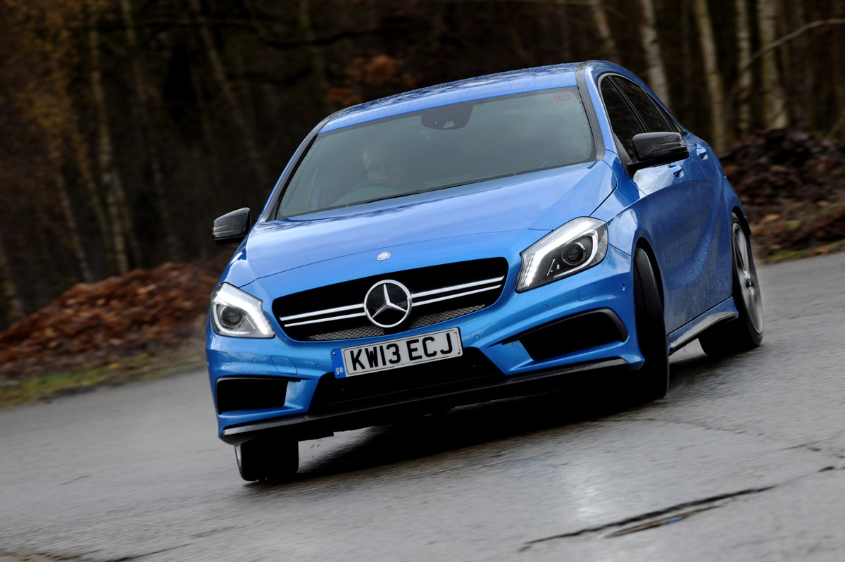 Mercedes A45 AMG 2014 action