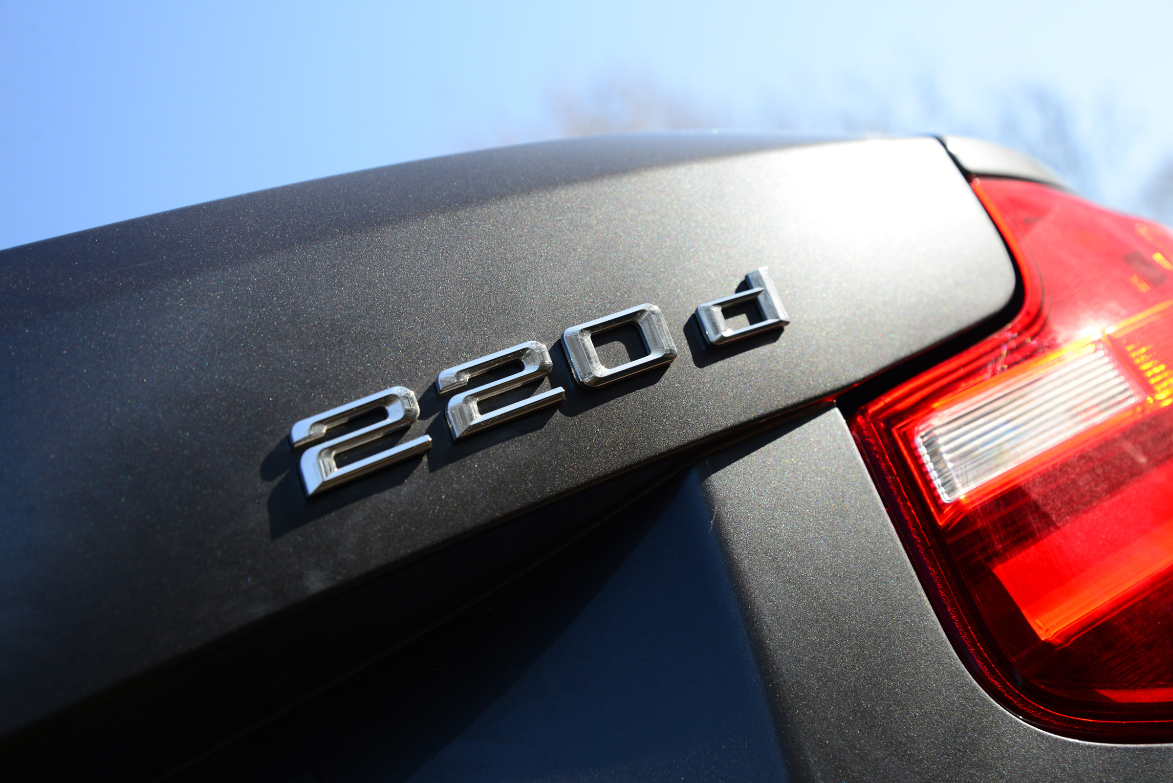 BMW 220d Convertible badge