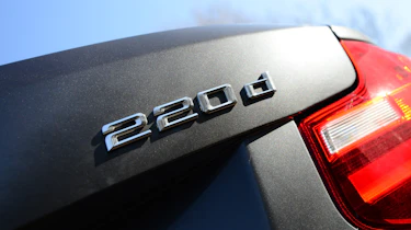 BMW 220d Convertible badge