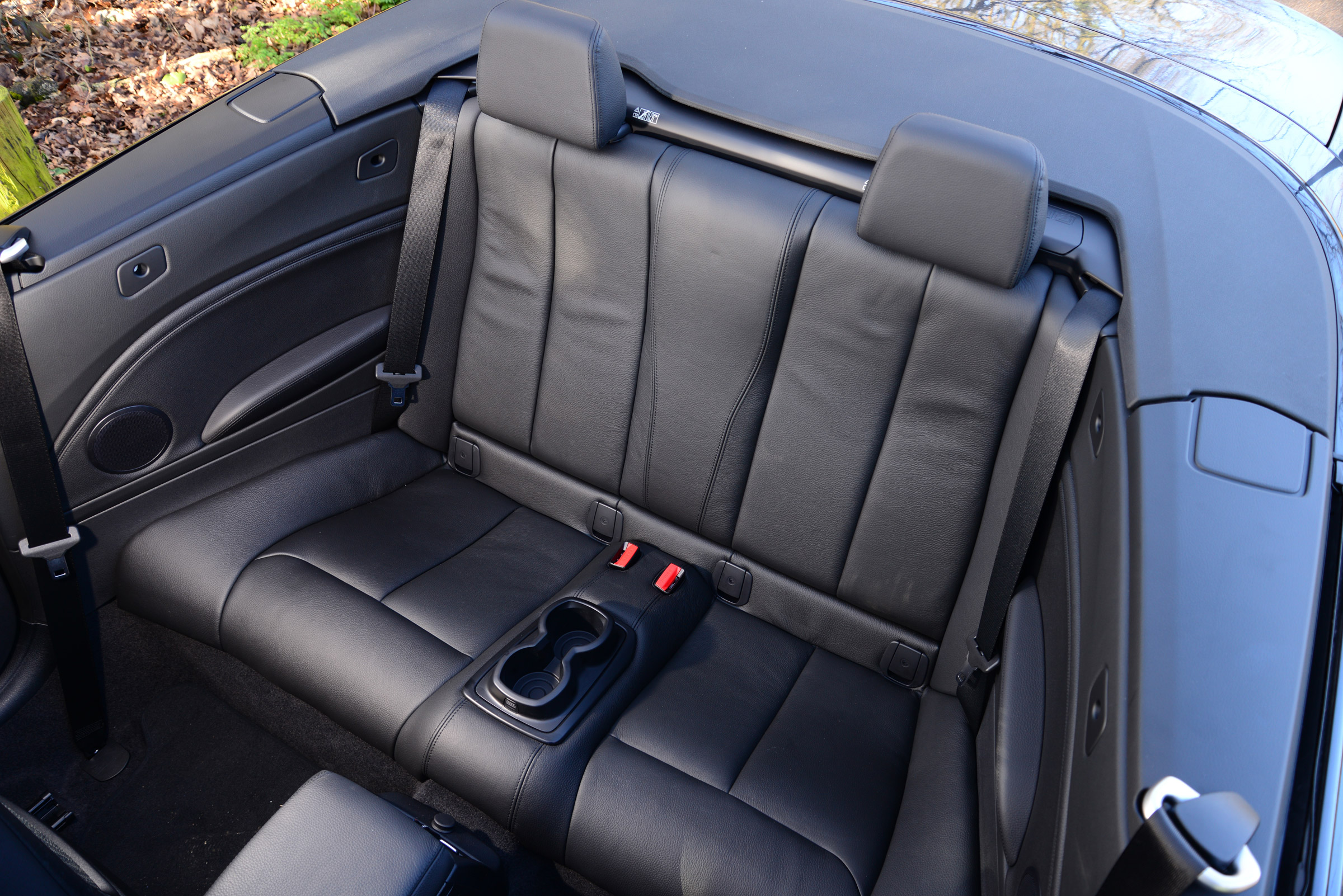 BMW 220d Convertible rear seats