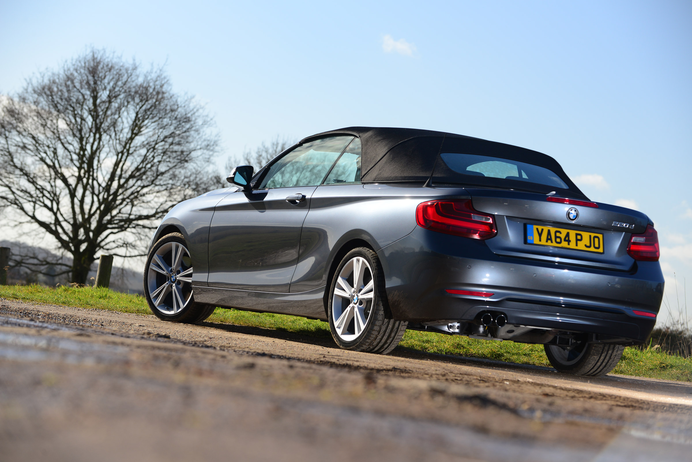 BMW 220d Convertible rear static