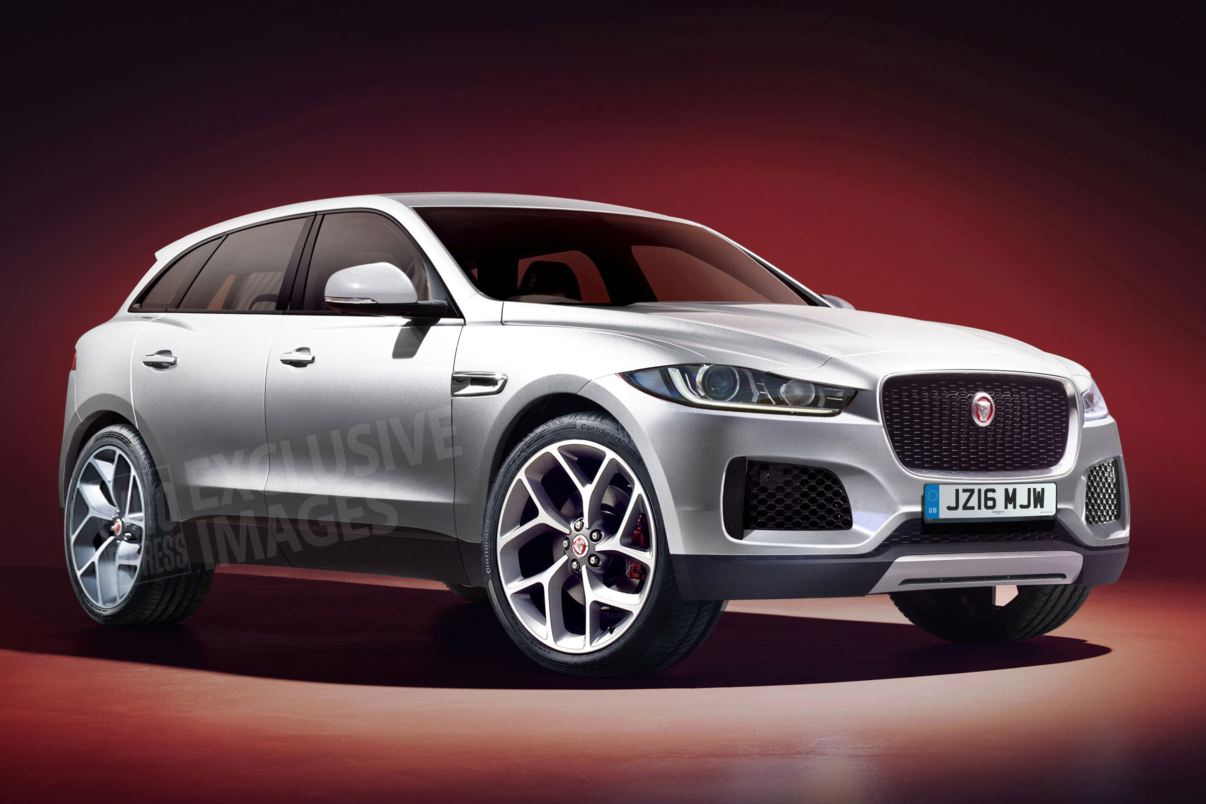 Jaguar F-Pace SUV Auto Express rendering - front