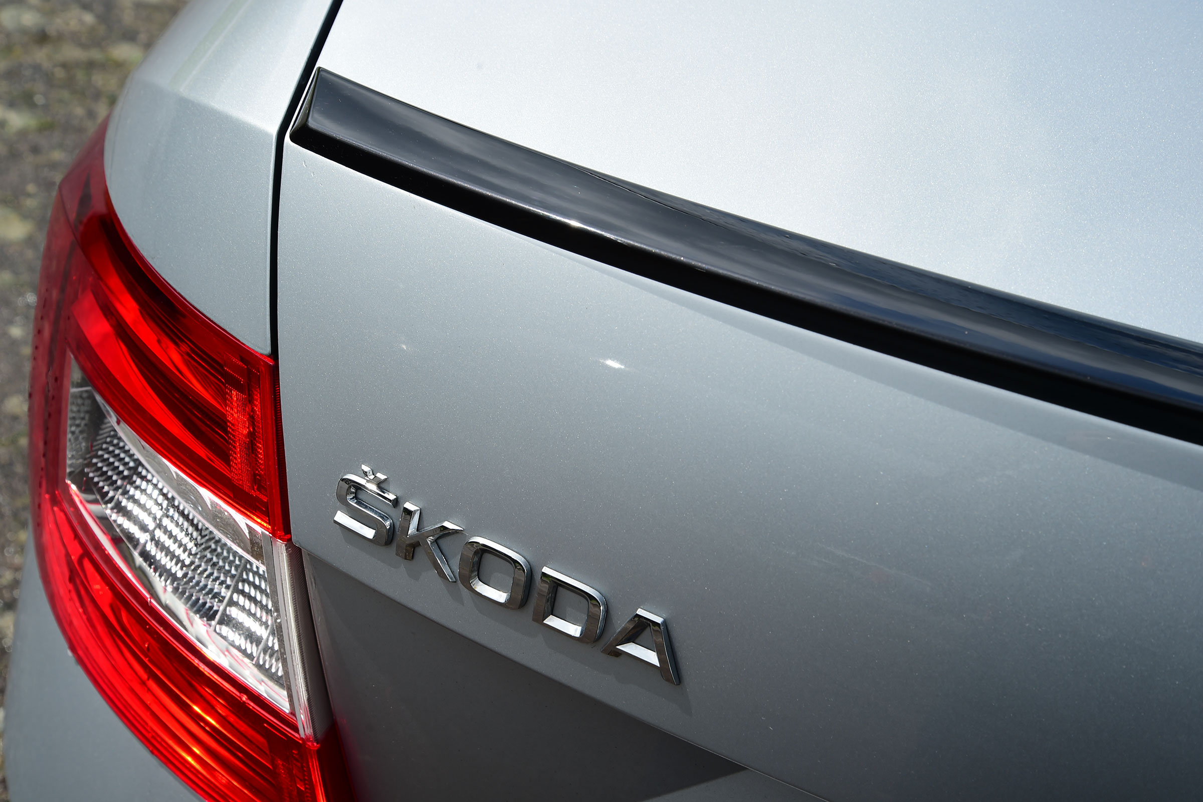 Skoda Octavia - badge and spoiler