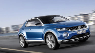 VW T-ROC concept 2014 driving