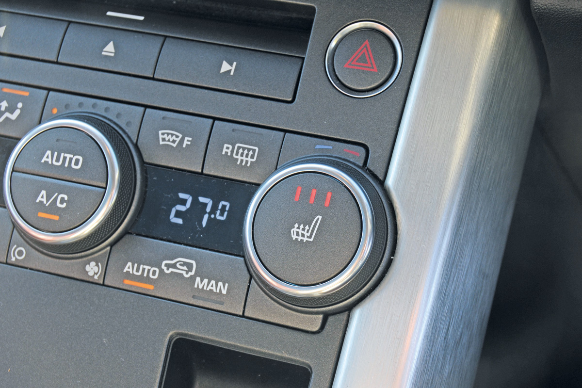 Range Rover Evoque interior detail