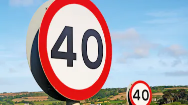 Speed limit sign