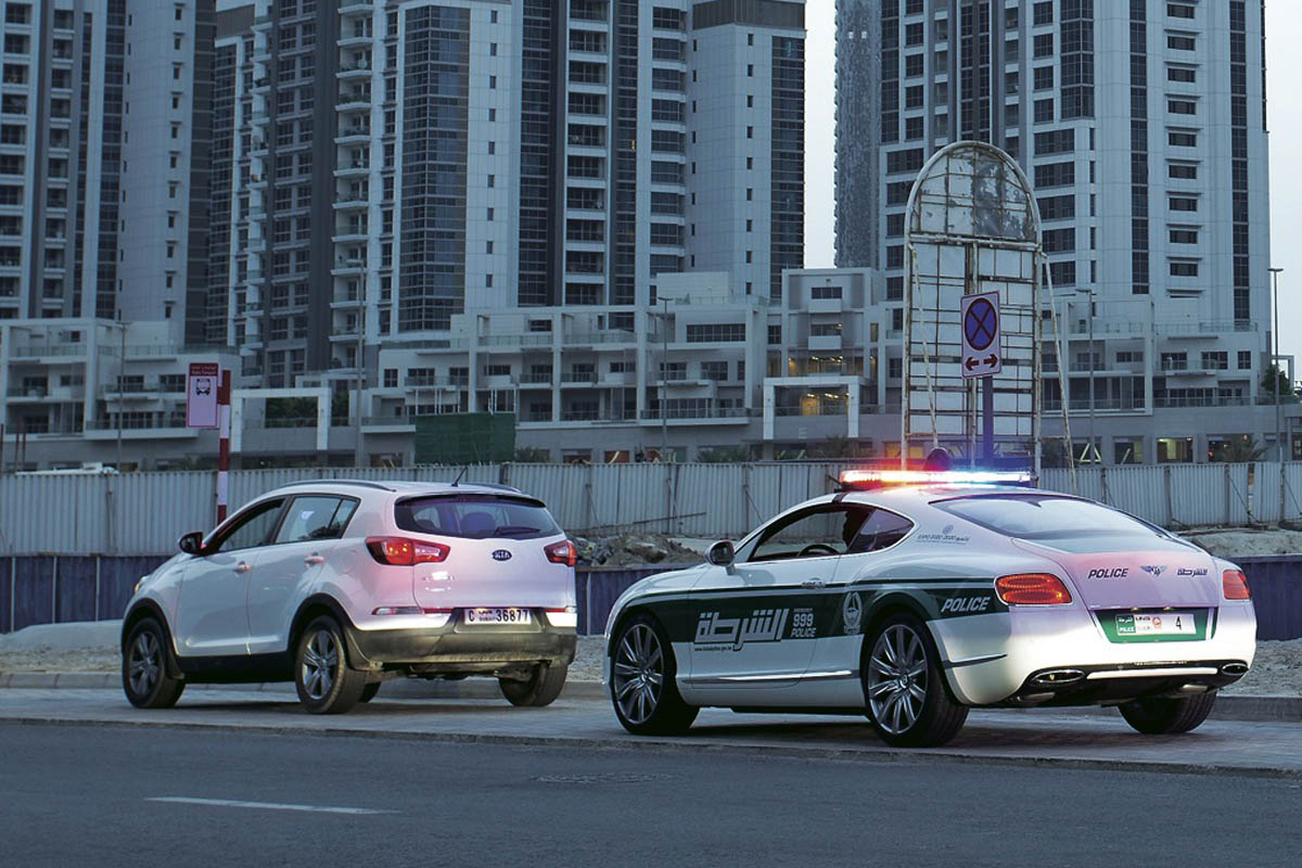 Bentley police car