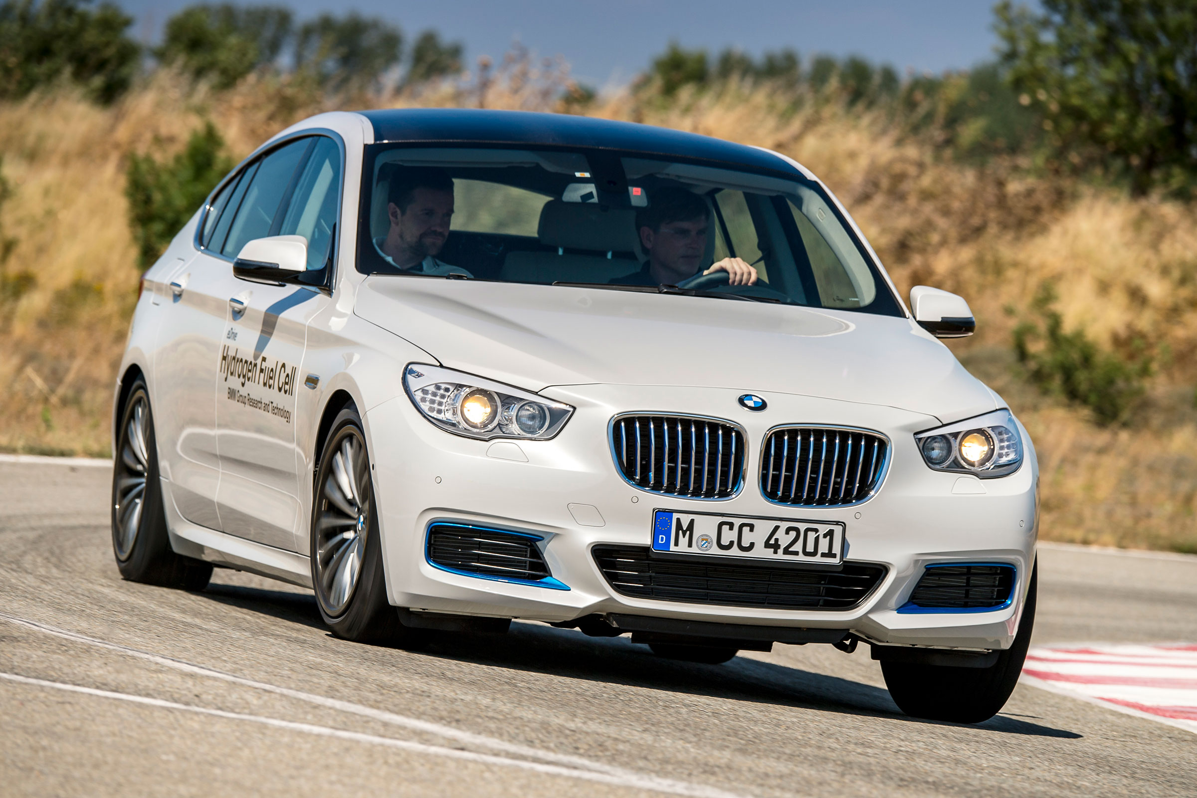 BMW 5 Series GT Hydrogen Fuel Cell - front action